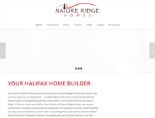 Tablet Screenshot of natureridgehomes.com